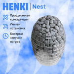 Электрическая печь Henki Nest 6 кВт, нержавейка — изображение 9
